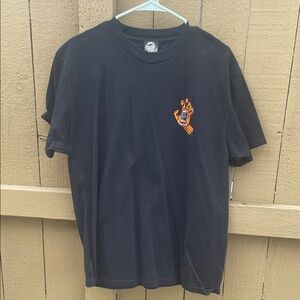 Santa Cruz Short-Sleeve Men's Tee - Small Chest Flame Hand